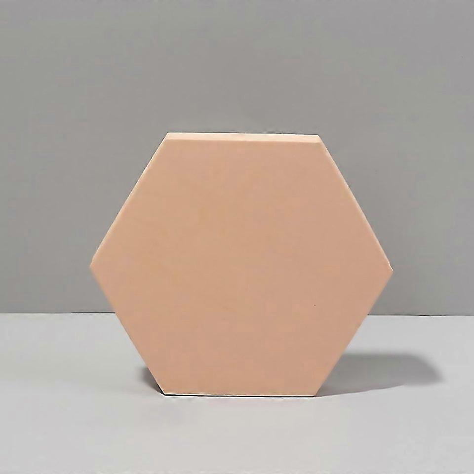 For 18 X 2cm Hexagon Geometric Cube Solid Color Photography Photo Background Table Shooting Foam Pro