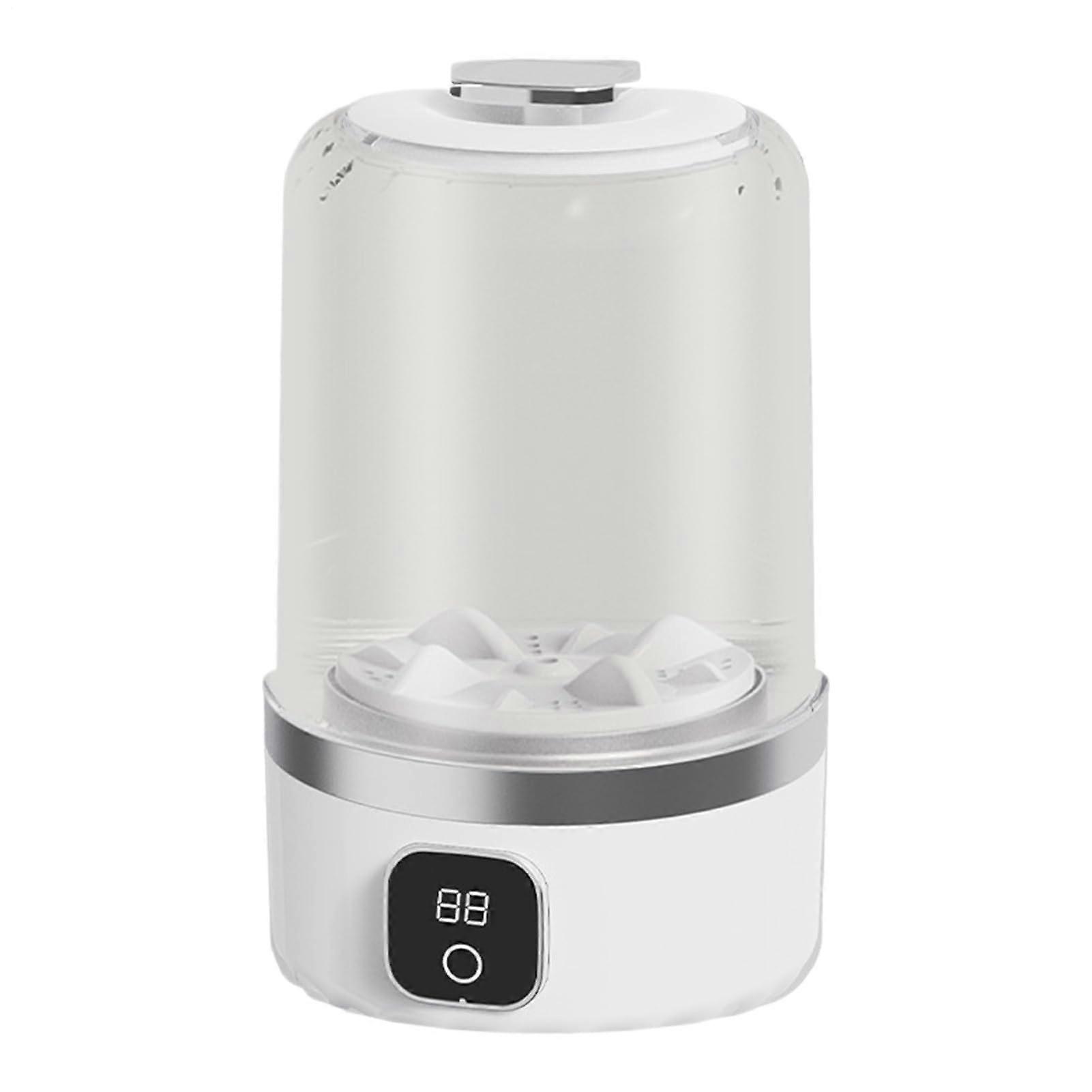 Small Washing Machine Portable Socks Washing Machine Rechargeable Noiseless Camping Dorm Apartment Travel Hotel White