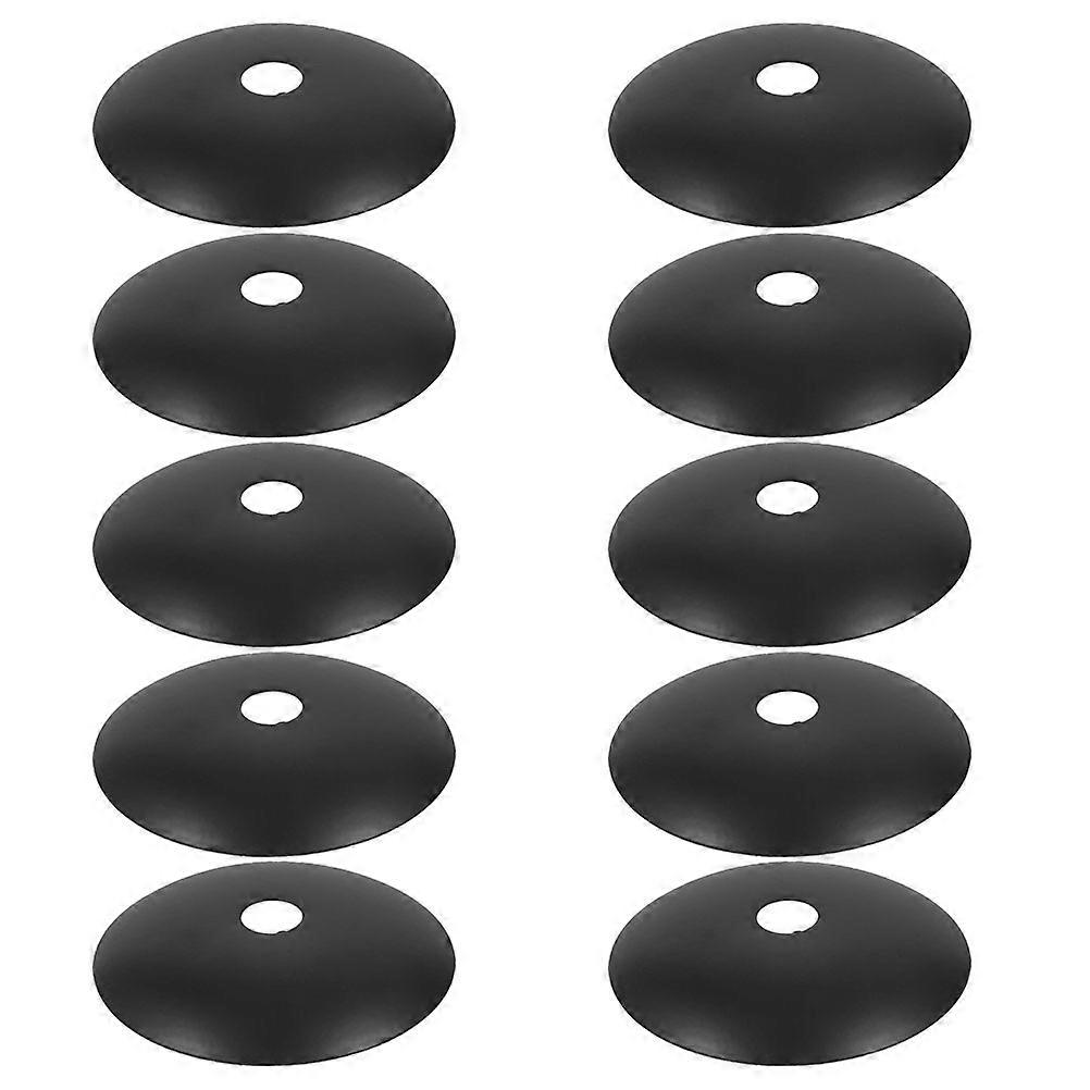 Black Iron Ceiling Canopy Plate for Ceiling Light Cover 50Pcs Set
