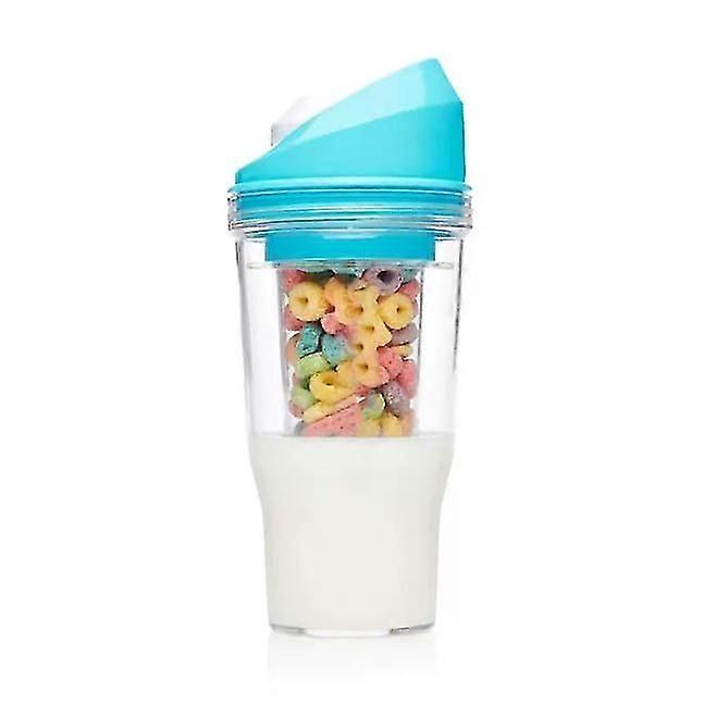 Portable Cereal Cup for Breakfast On-the-Go, Large Capacity Milk Container, Lightweight, Dishwasher-Safe, Perfect for Kids and Travel