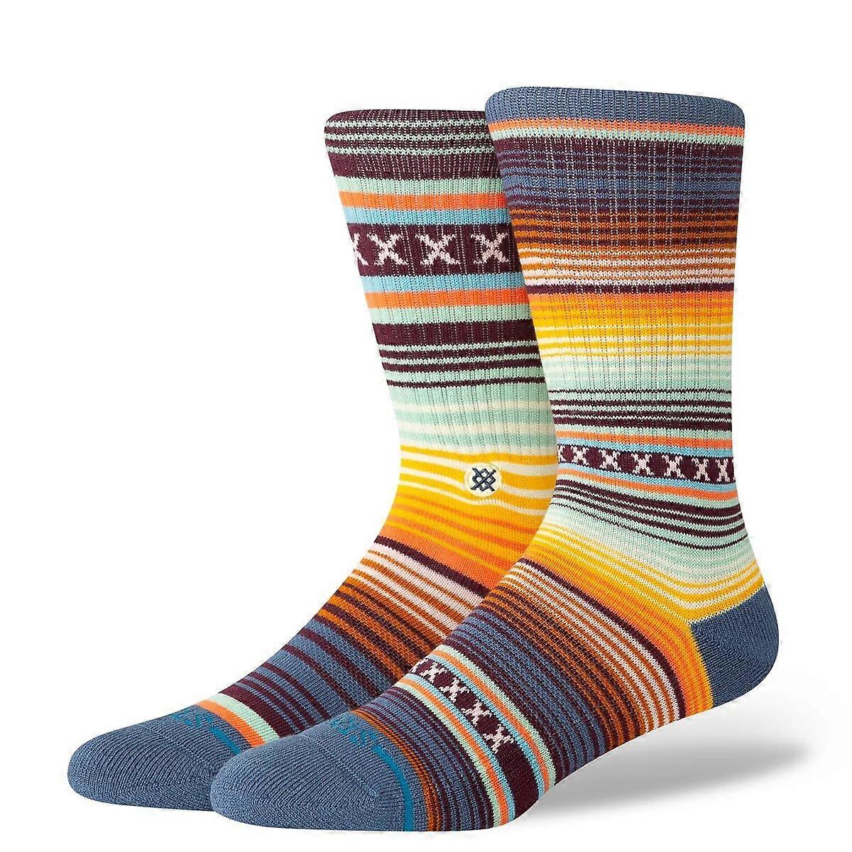 Curren St. Sea Blue Mens Crew Socks Stance