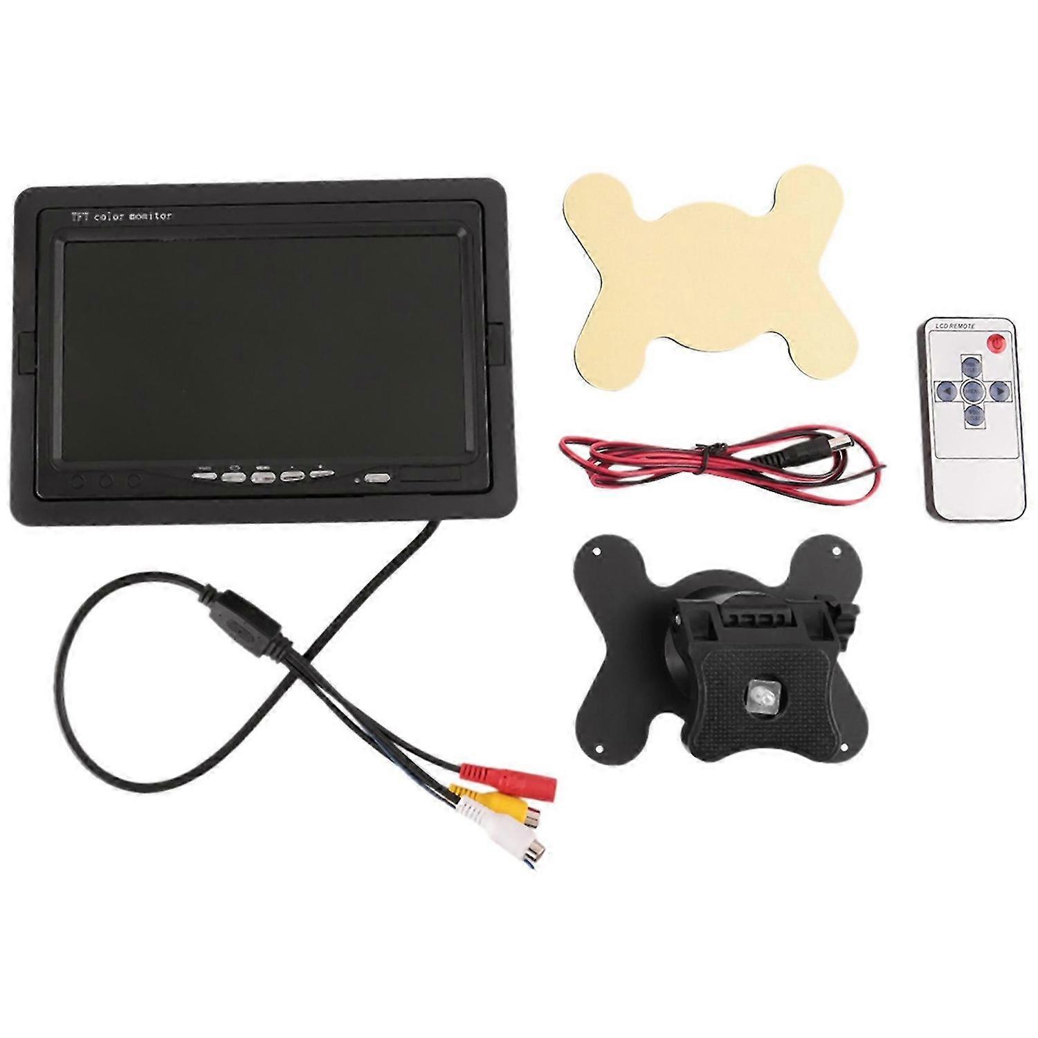 12V-24V 7 inch TFT LCD Color HD Monitor pentru auto CCTV Reverse Review Camera de marșarier
