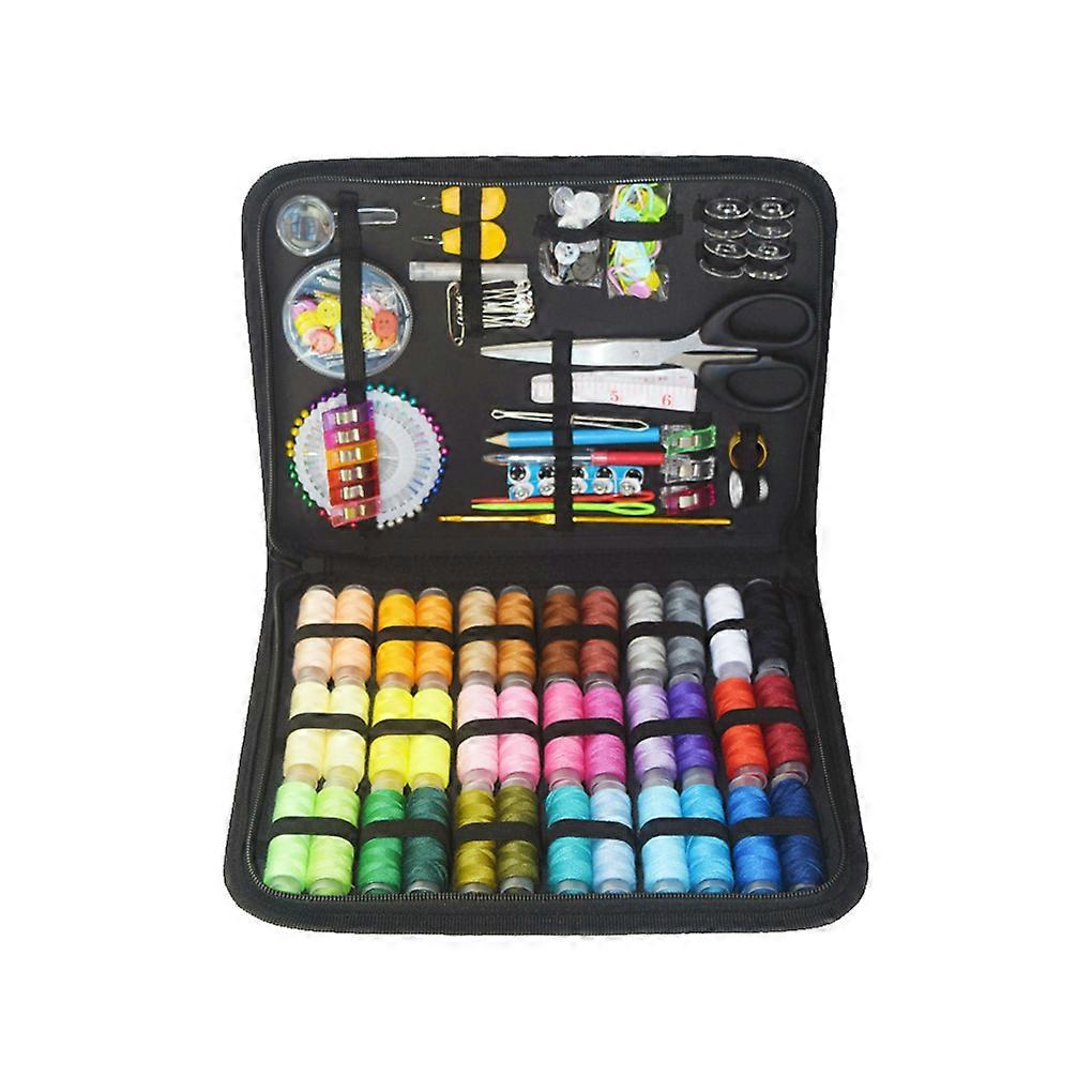226 Pcs Sewing Kit Box DIY Tools Needles 42 Colors Thread Organizer for