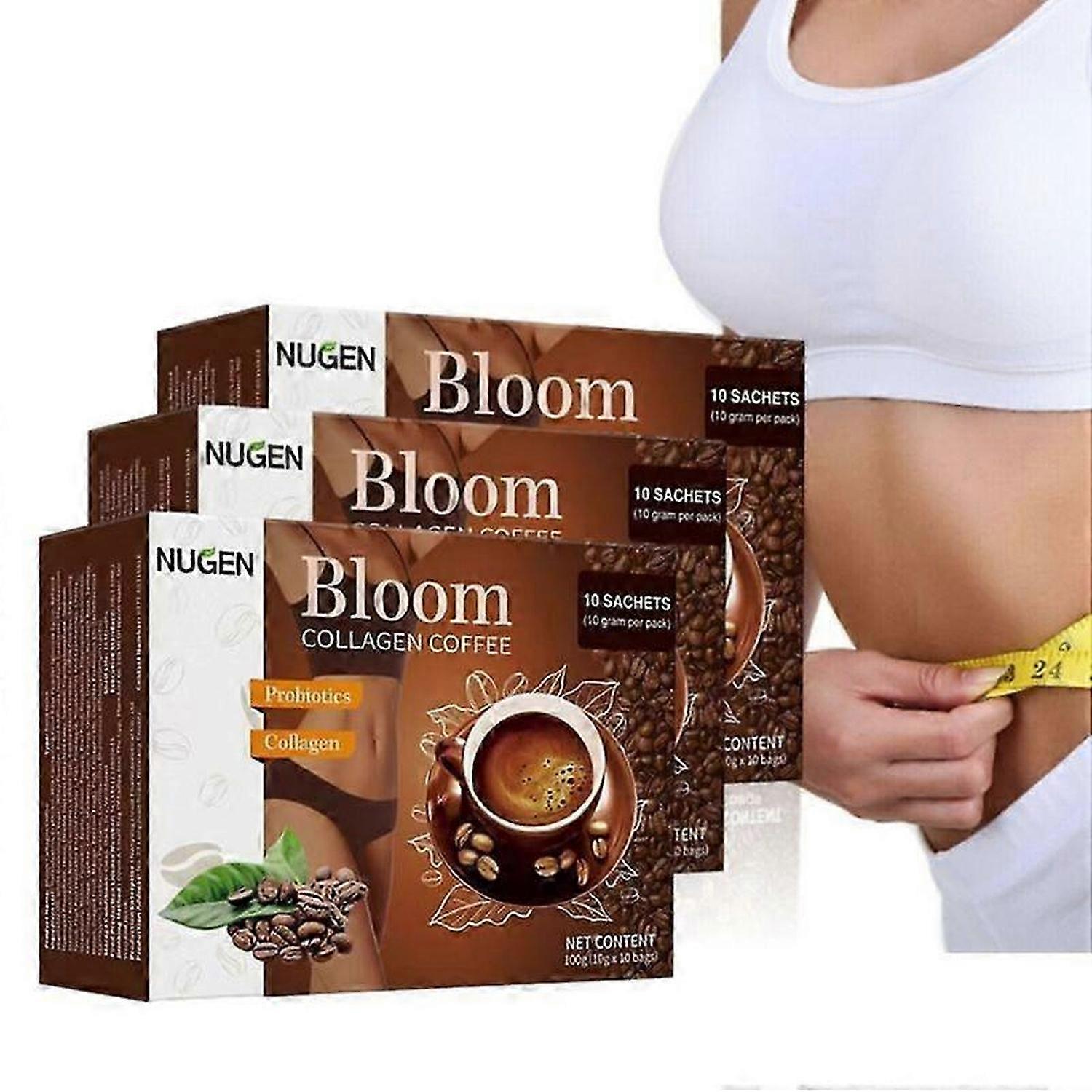 1-3X Kollagenkaffee Schwarzes Kaffeepulver Instant Löslich Null Saccharose Konzentriert