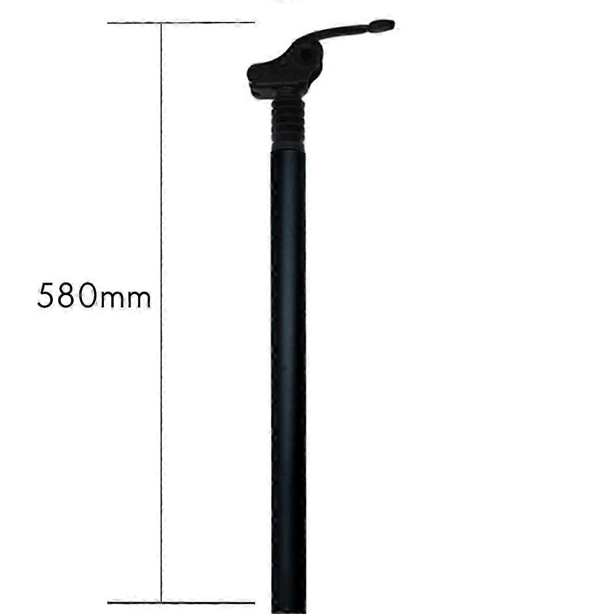 دراجة كهربائية دراجة Seatpost مقعد أنبوب الربيع مقعد مجموعة، المقود قابلة للطي 31.8X550 (أسود)
