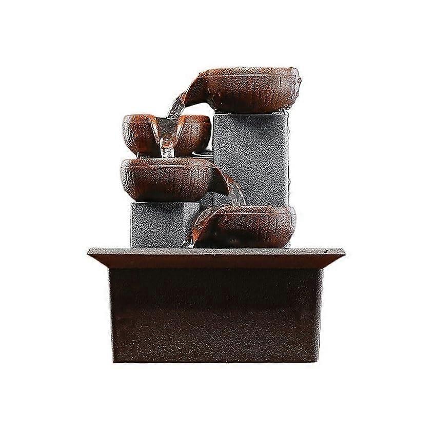 Desktop Fountain Feng Shui Wealth Fountain Tabletop Water Feature Ornaments Decorative Gift