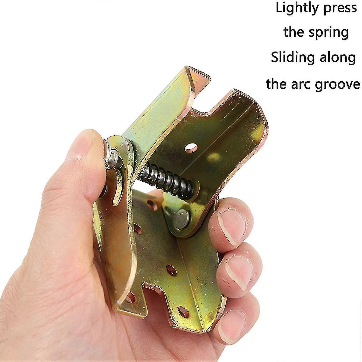 2 Pieces 90 Degree Folding Hinge Hidden Support Hinges Table Hinge