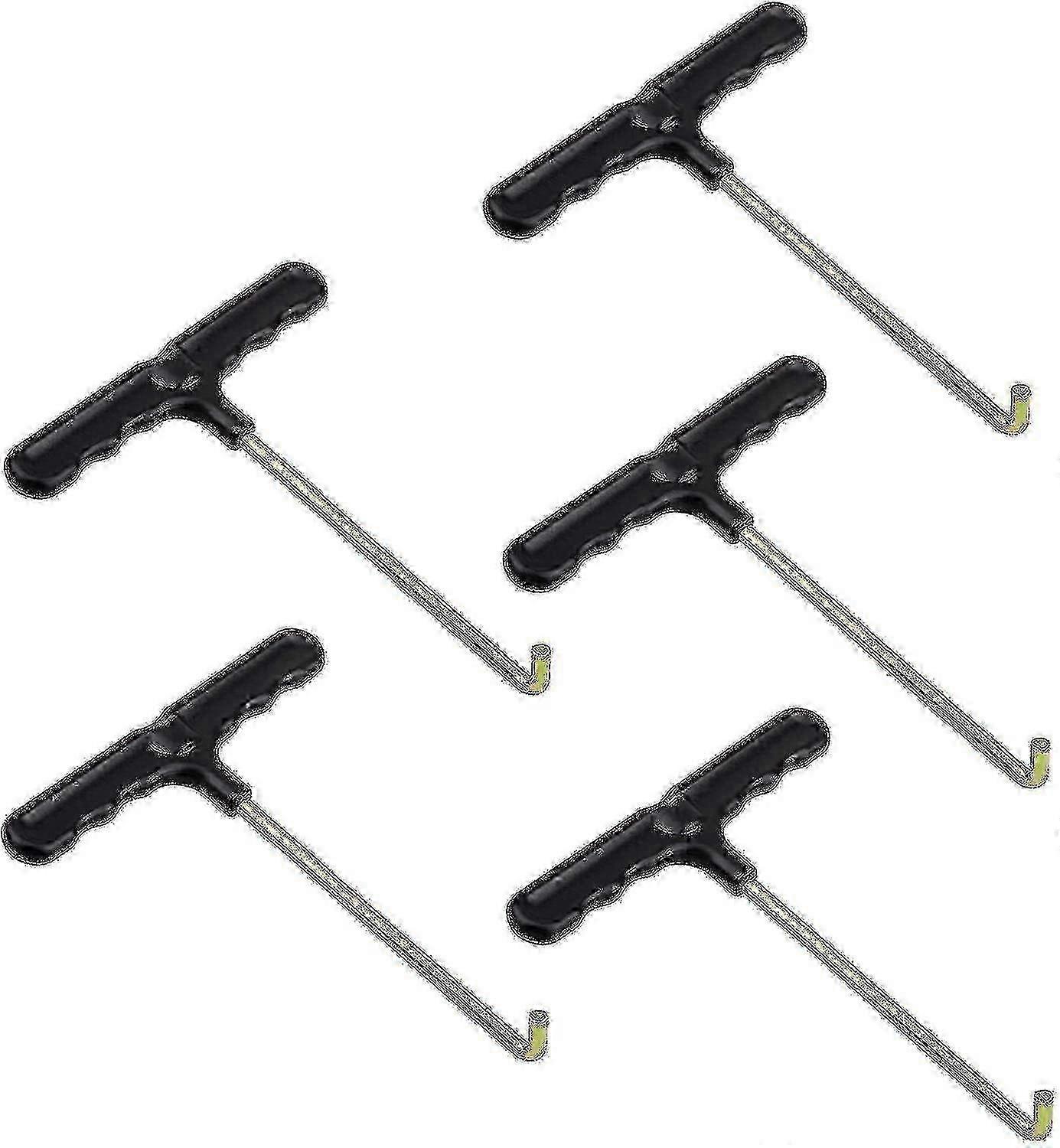 5 Pcs Trampoline Spring Pulling Tool Heavy Duty T-hook Spring Extension Hammock Chair Pulling Tool