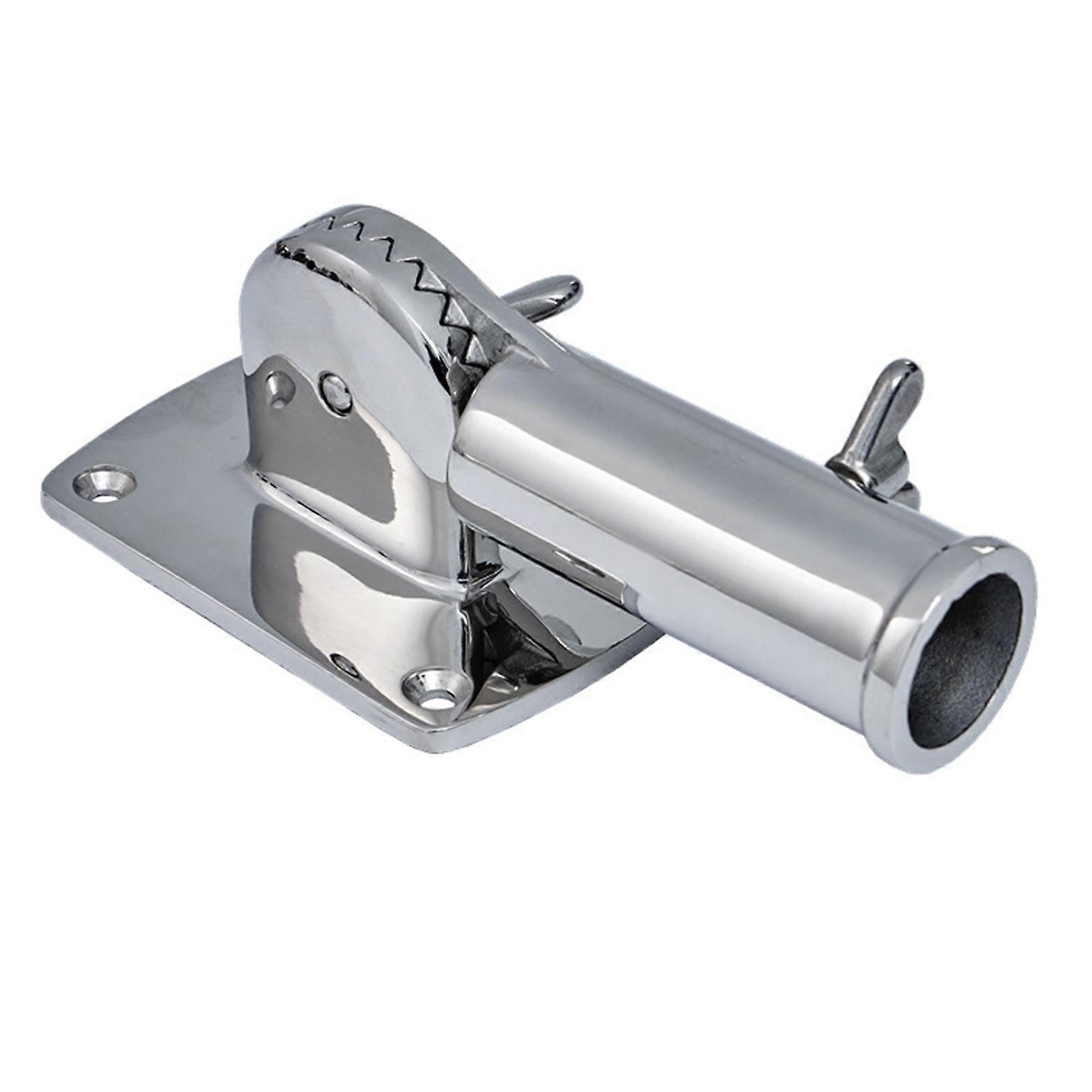 Flaggstångshållare Kraftigt flaggstångsfäste i rostfritt stål 180° justerbart flaggstångsfäste för hus utomhus Flerfärgad