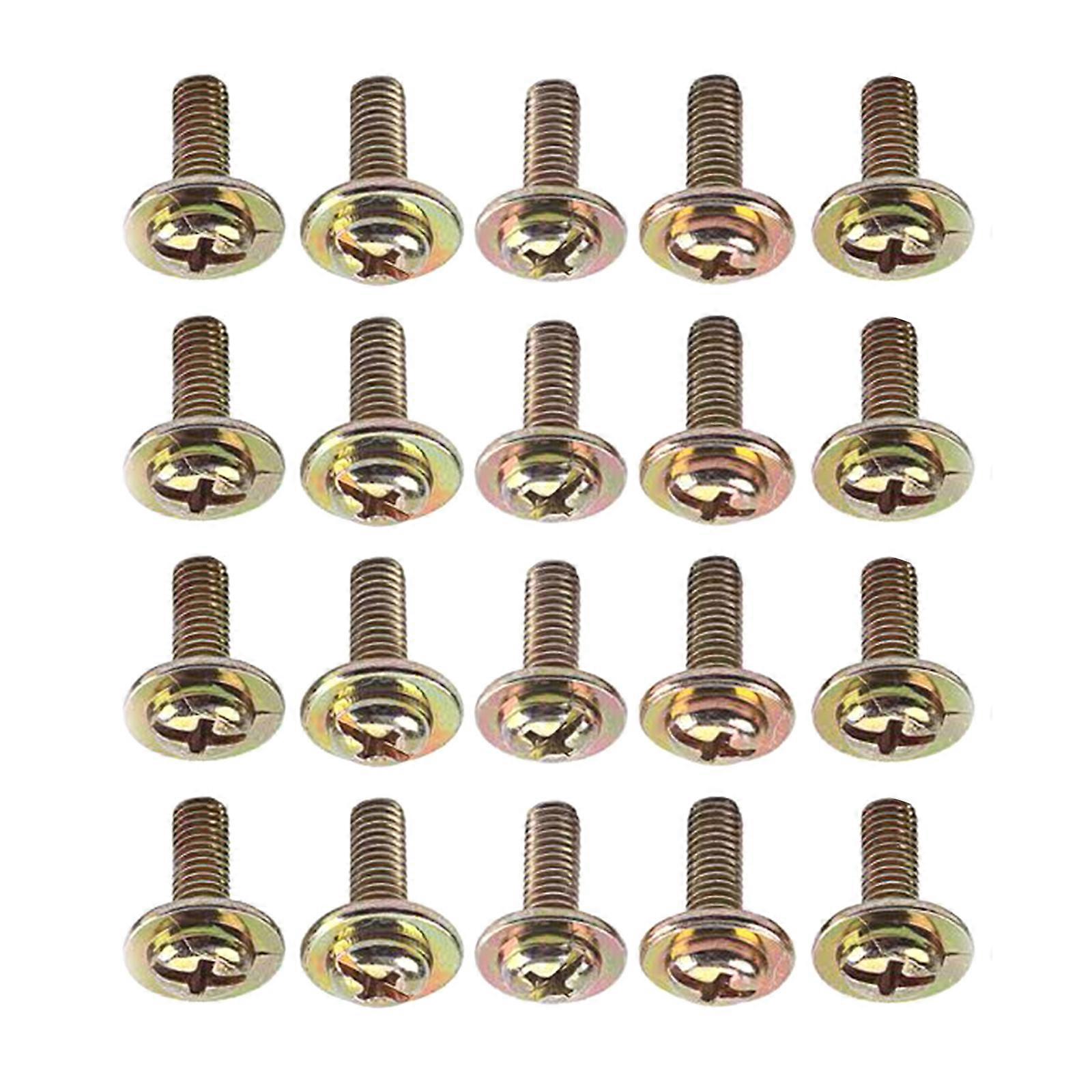 20Pcs/pack Light Weight Drum Lug Claw Hooks Mounting Screws Drum Screws Accessory Drum Lug Mounting Screws Replacements Multicolor