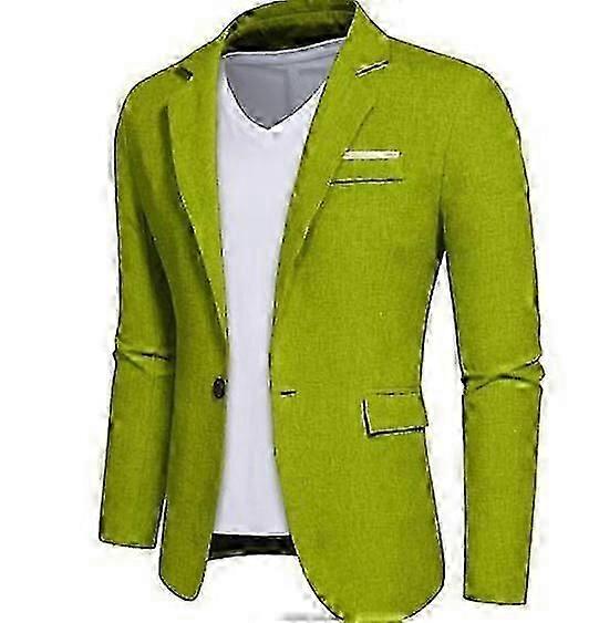 Men's Casual Blazer One Button Slim Fit Blazer