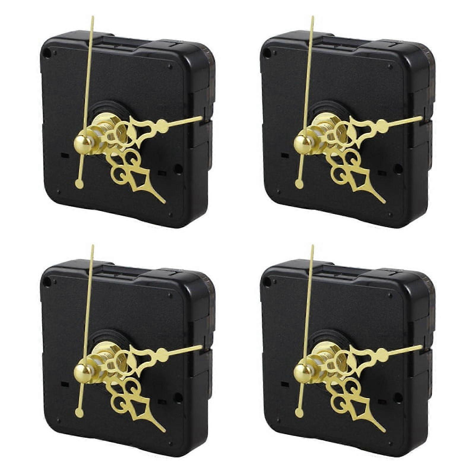 4X DIY Clock Metal Texture Wall Clock Retro Wall Clock Movement Accessories