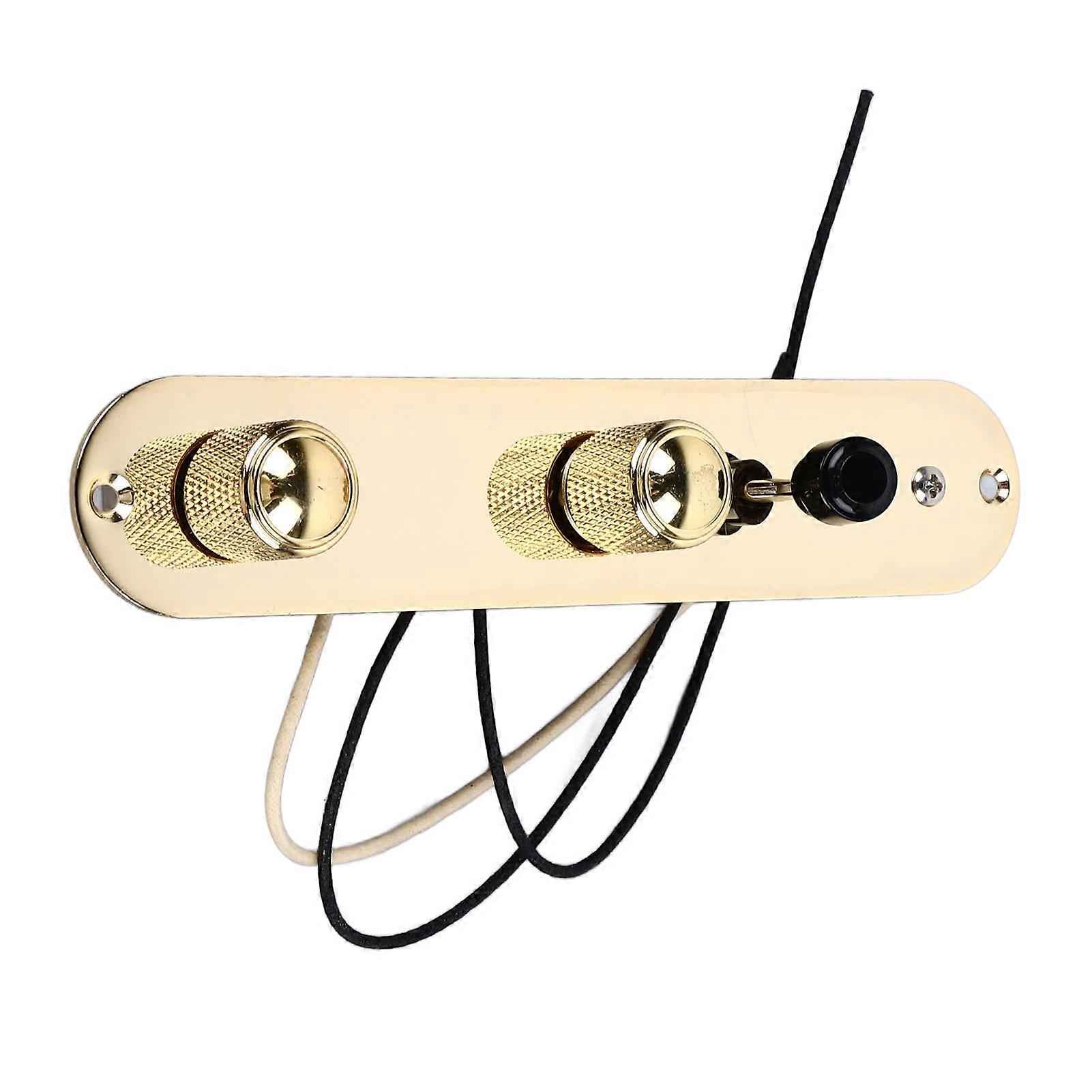 Prewired Guitar Control Plate Precise Design Electric Guitar Control Circuit Board for Replacement Gold