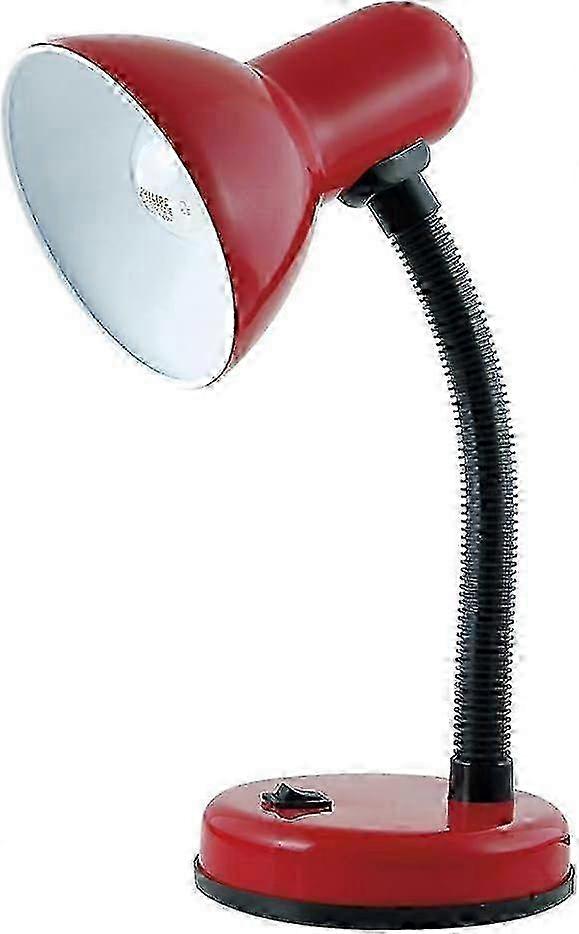 35w 'Classic' Flexi Desk Lamp with Versatile Flexible Neck - Integral On/Off Switch - Approx. 34cm Height - L958BK - Onyx Black