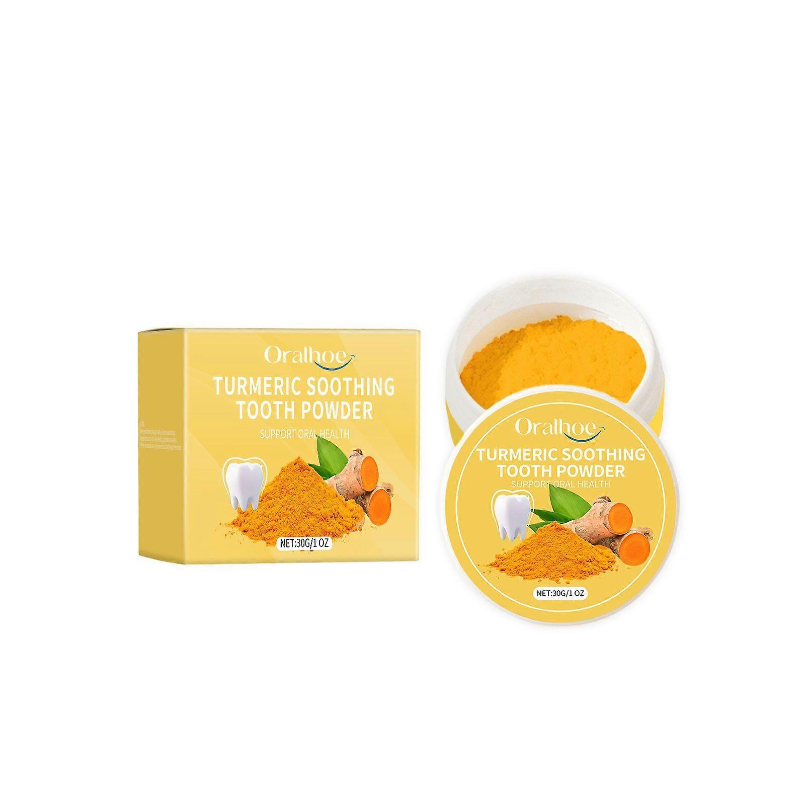 Turmeric Tooth Care Powder Contains Turmeric Extract