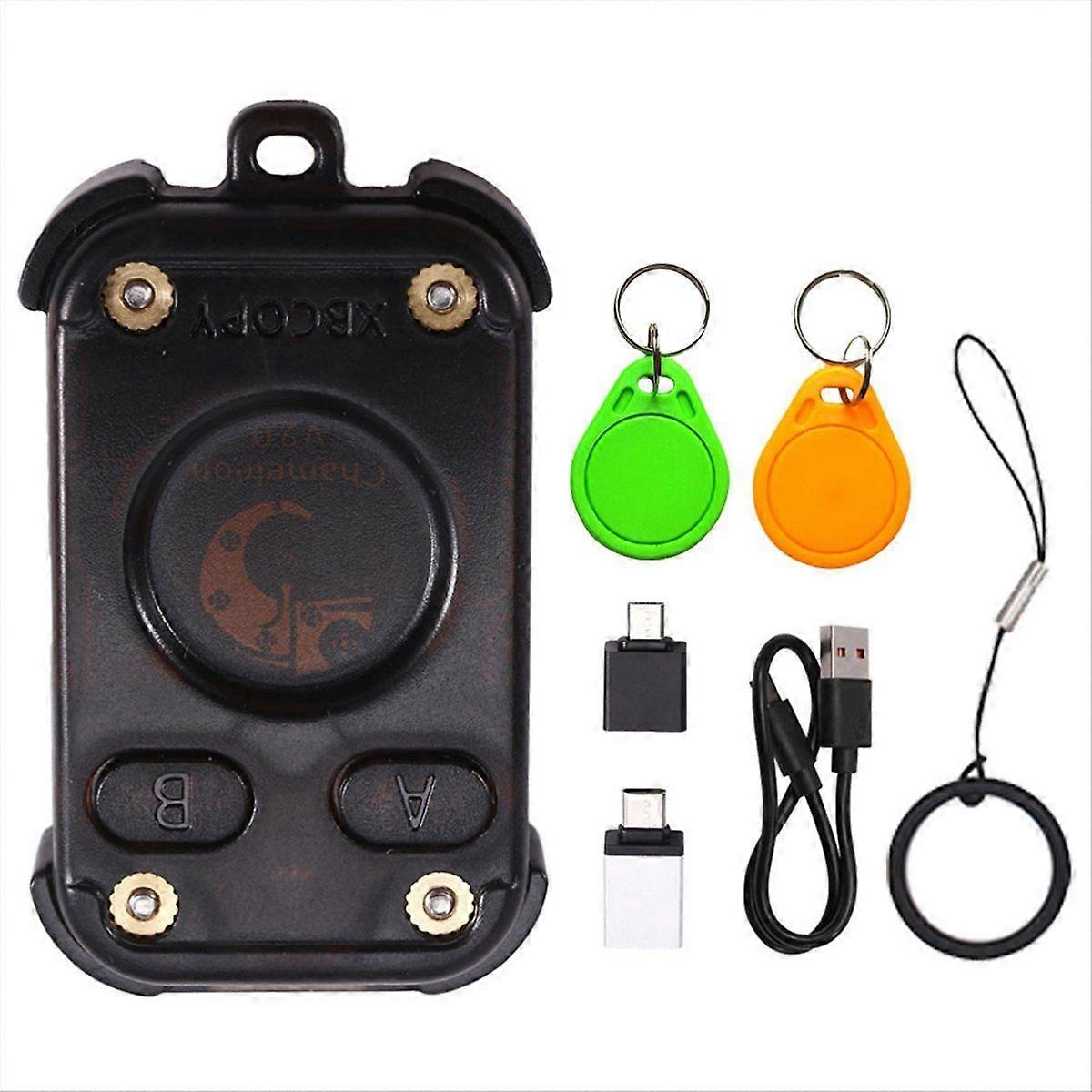 カメレオンV2.0RFIDスマートチップリーダーエミュレーターNFCデュプリケーター+ 2xUIDキーチェーン125Khz13.56MhzカードD