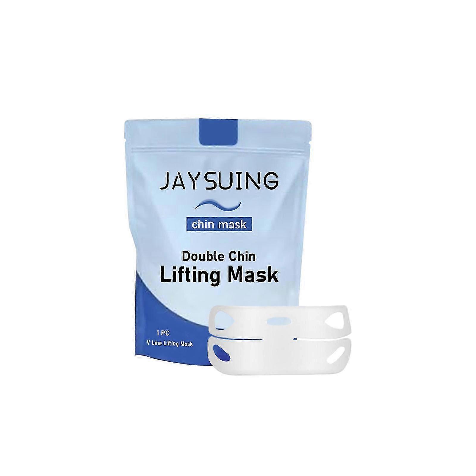 Jaysuing Double Chin Lifting Mask  V-Line Face & Neck Firming Mask for Jawline Definition