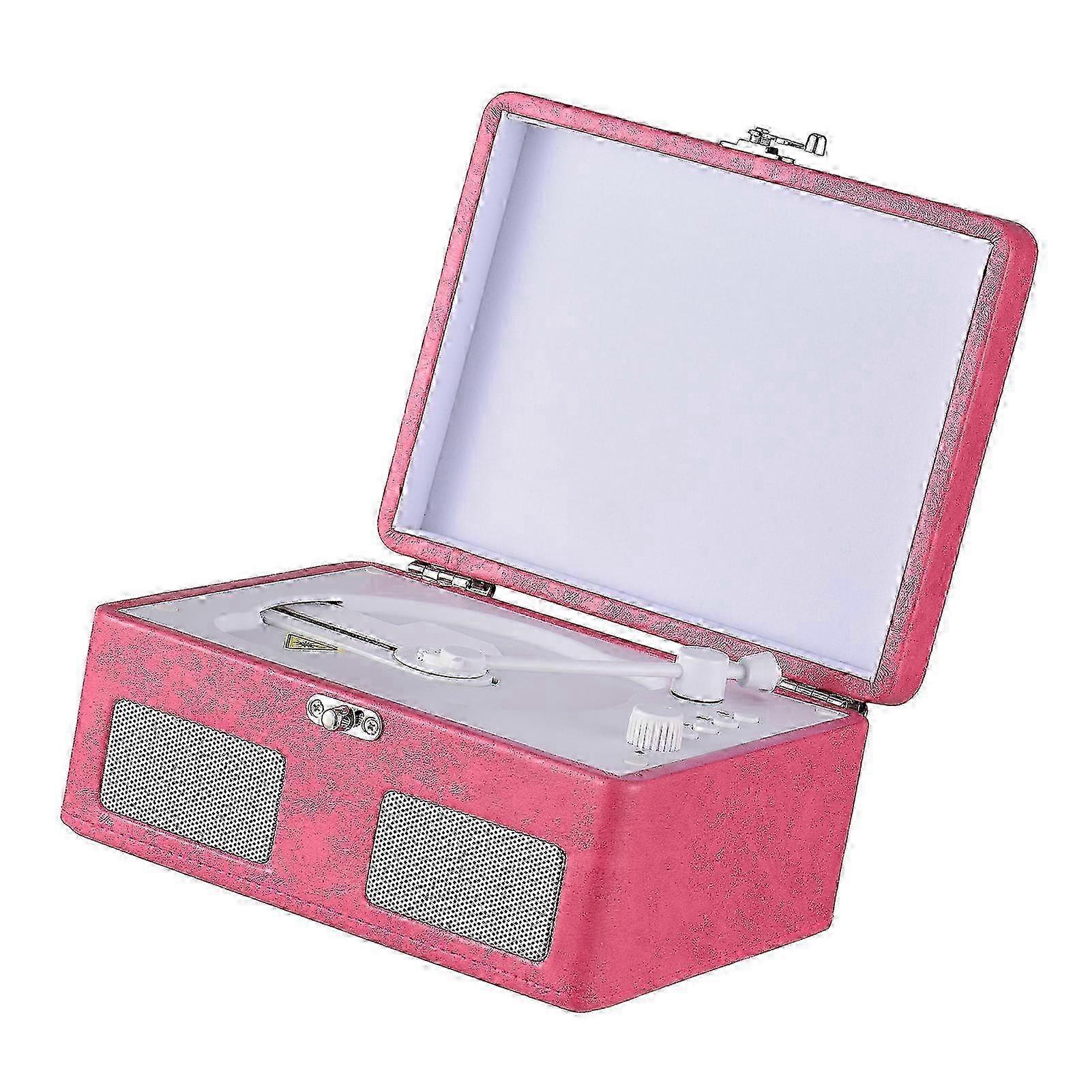 Portable Retro CD Player with Remote, 2 Speakers, BT & USB, Rechargeable for Home in Europe 2025