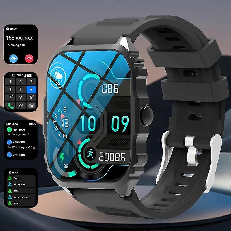 1.84" HD Display Smart Watch – Wireless Calls, Custom Wallpapers, Android/iOS Compatible. Fitness, Alerts, Music Control. Stylish for All!