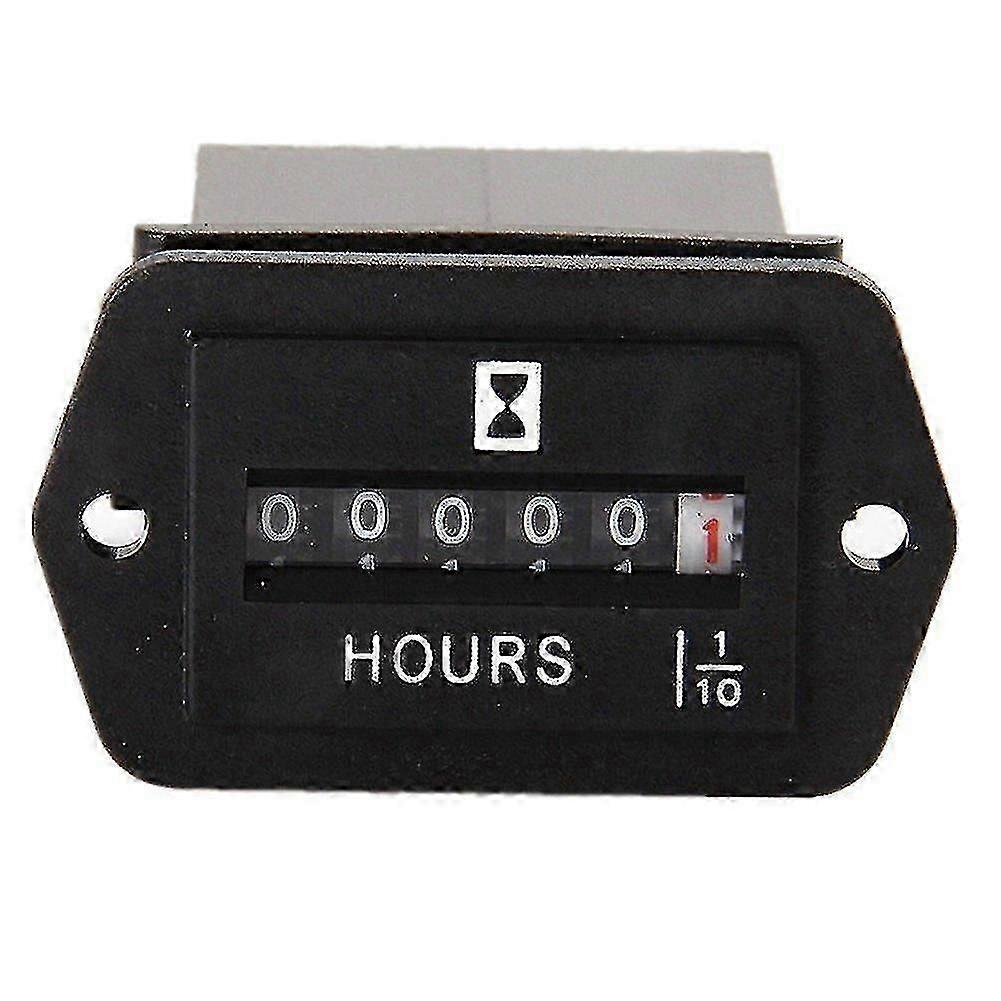 DC 6-80V Mechanical Hour Meter - Hourmeter for Engine Generator Boat Automobiles Motorcross Motor T