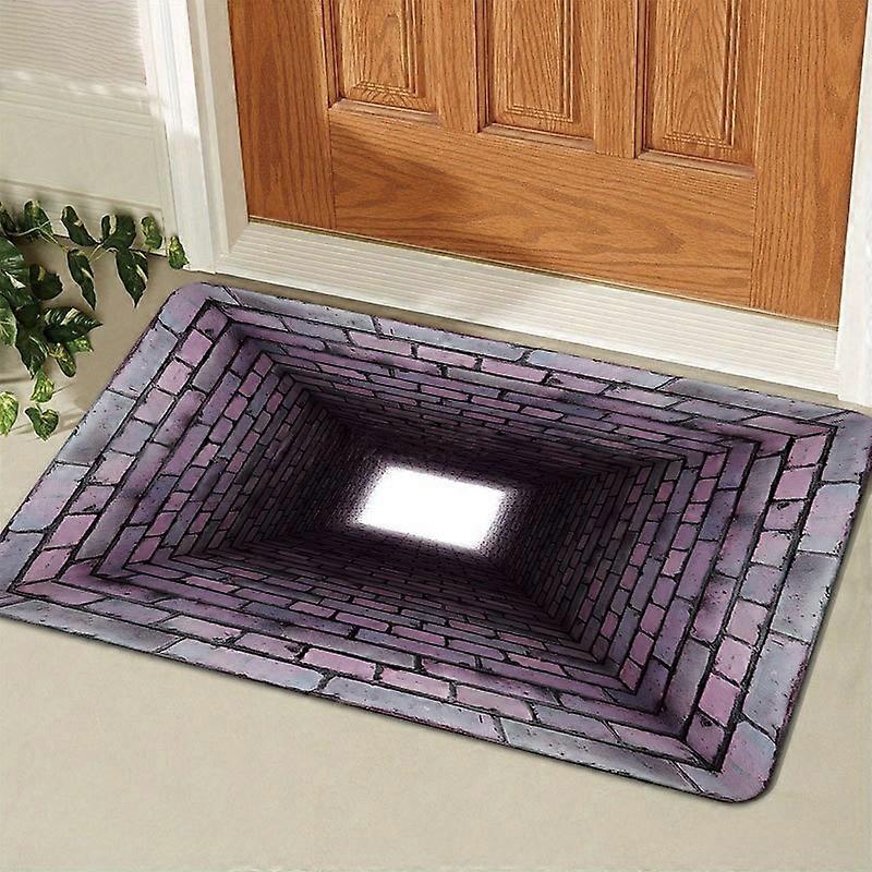 3D Trap Visual Bathroom Mat Retro Decor Entrance Door Mat