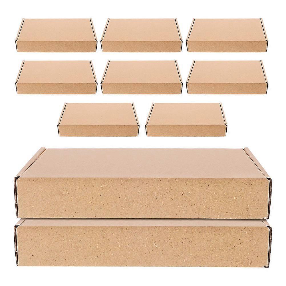 Mailing Boxes Kraft Paper Boxes for Storage Use 10Pcs Packaging