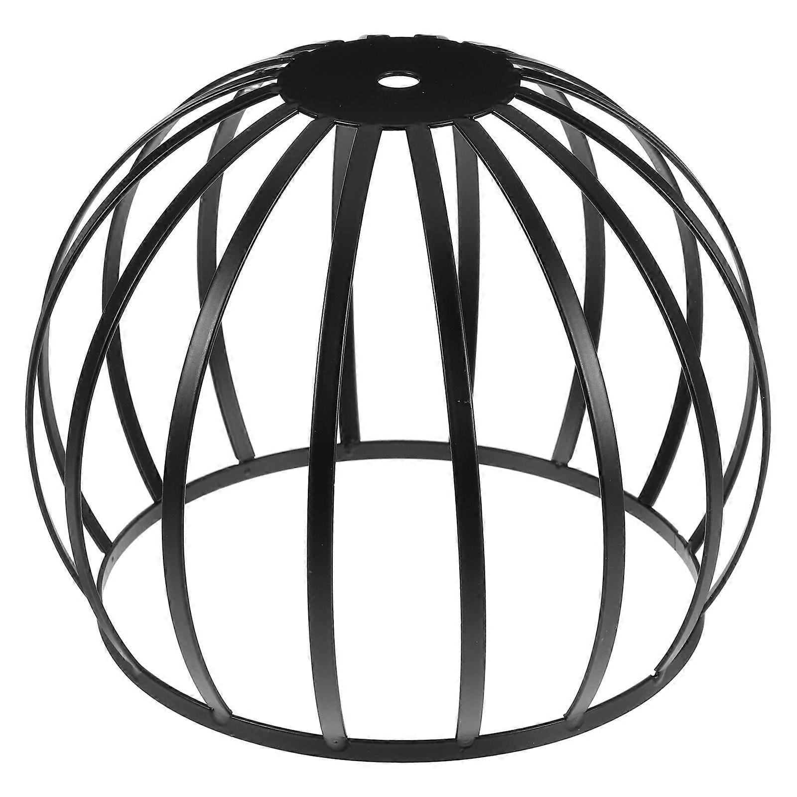 Iron Pumpkin Shape Lampshade for Ceiling Light Decoration in Black