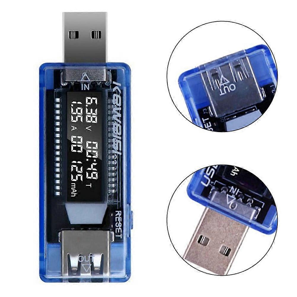 USB current and voltage charger capacity tester USB 3-20V charger power meter