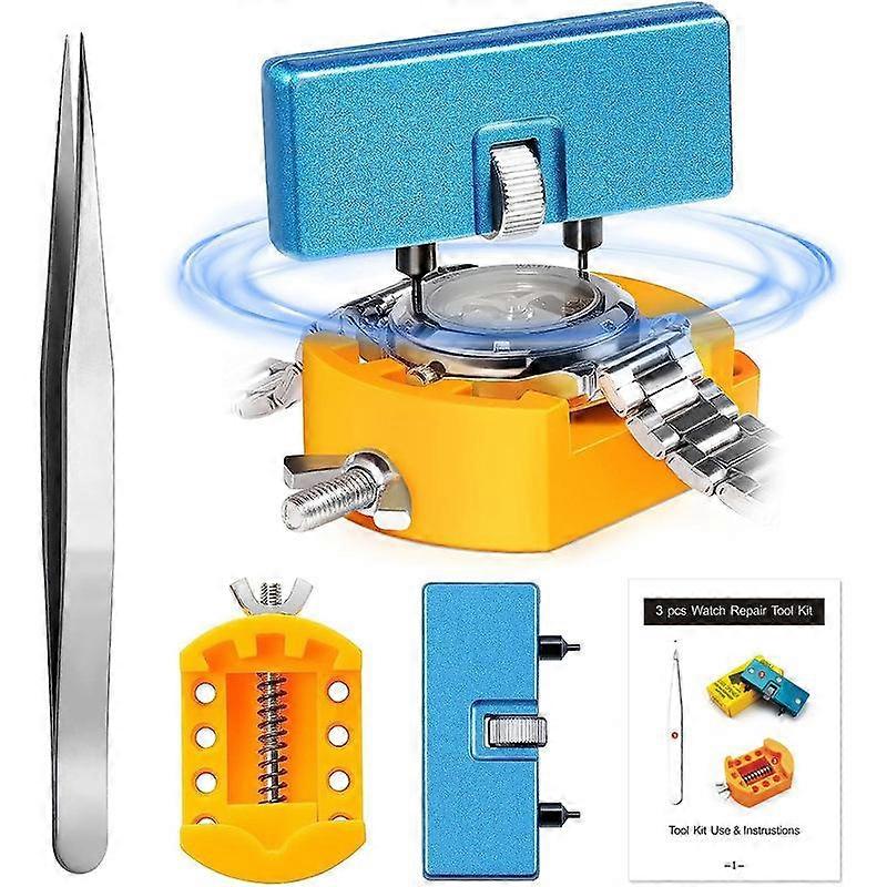 3pcs /Set Watch Back Cover Repair Battery Replacement Tool Set