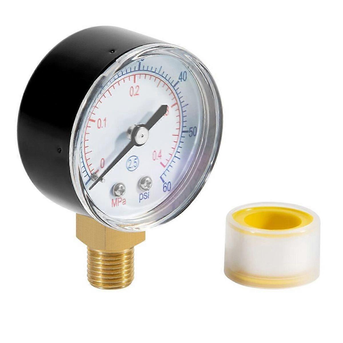 ECX270861 Filter Pressure Gauge 0-60 PSI for Select Sand and D.E. Filter