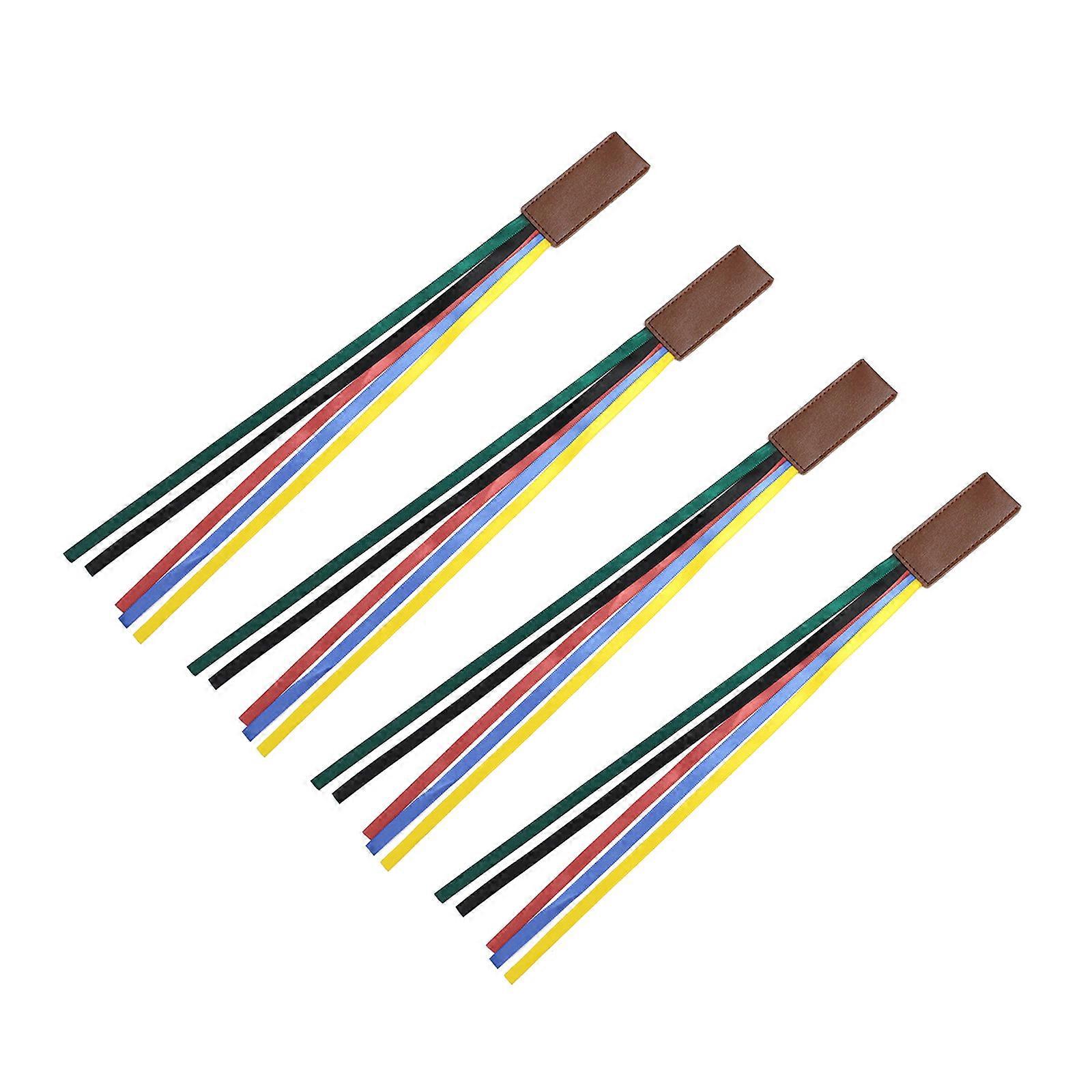 4Pcs Ribbon Bookmarks Colourful Ribbon Pages Book Mark Reading Accessories for Book Lover Writer Bookworms Reader Gift Multicolor