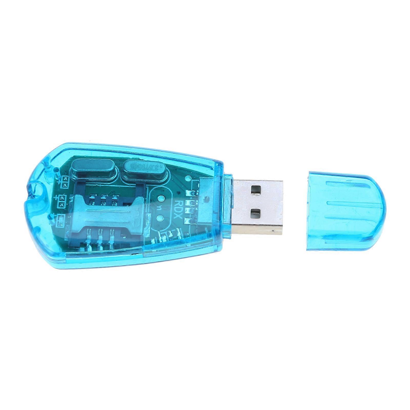 SIM Card Reader USB Connection Cellphone Standard Copy Cloner Writer SMS Backup GSM/CDMA+CD  Blue