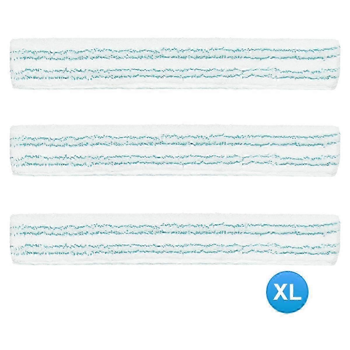 Replacement Fleece for 3-In-1 Window Cleaner with Microfibre Fleece,for Window Squeegee and Frames 42 cm 2PCS