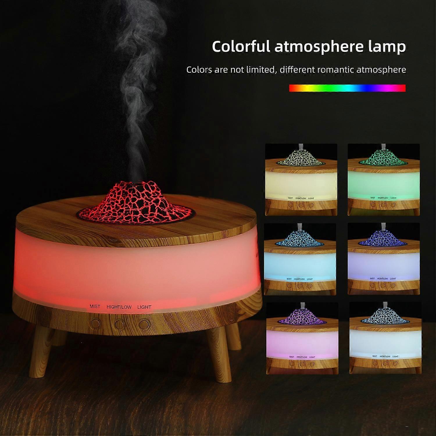 Creative Air Humidifier With 8 Color Light USB Desktop Atomizer Essential Oil Diffuser Aromatherapy Machine For Bedroom Home Office Gift