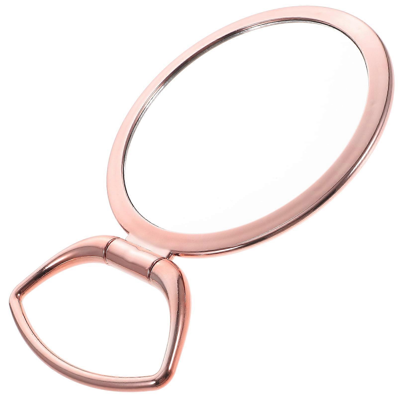 Electroplating Makeup Mirror Magnifying Desktop Double-sided Folding Mirror