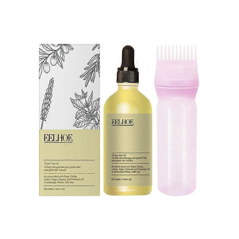 50ml + Root Comb Hair Oil Set: Nourishes and improves hair texture, leaving it smooth, soft, and shiny.
