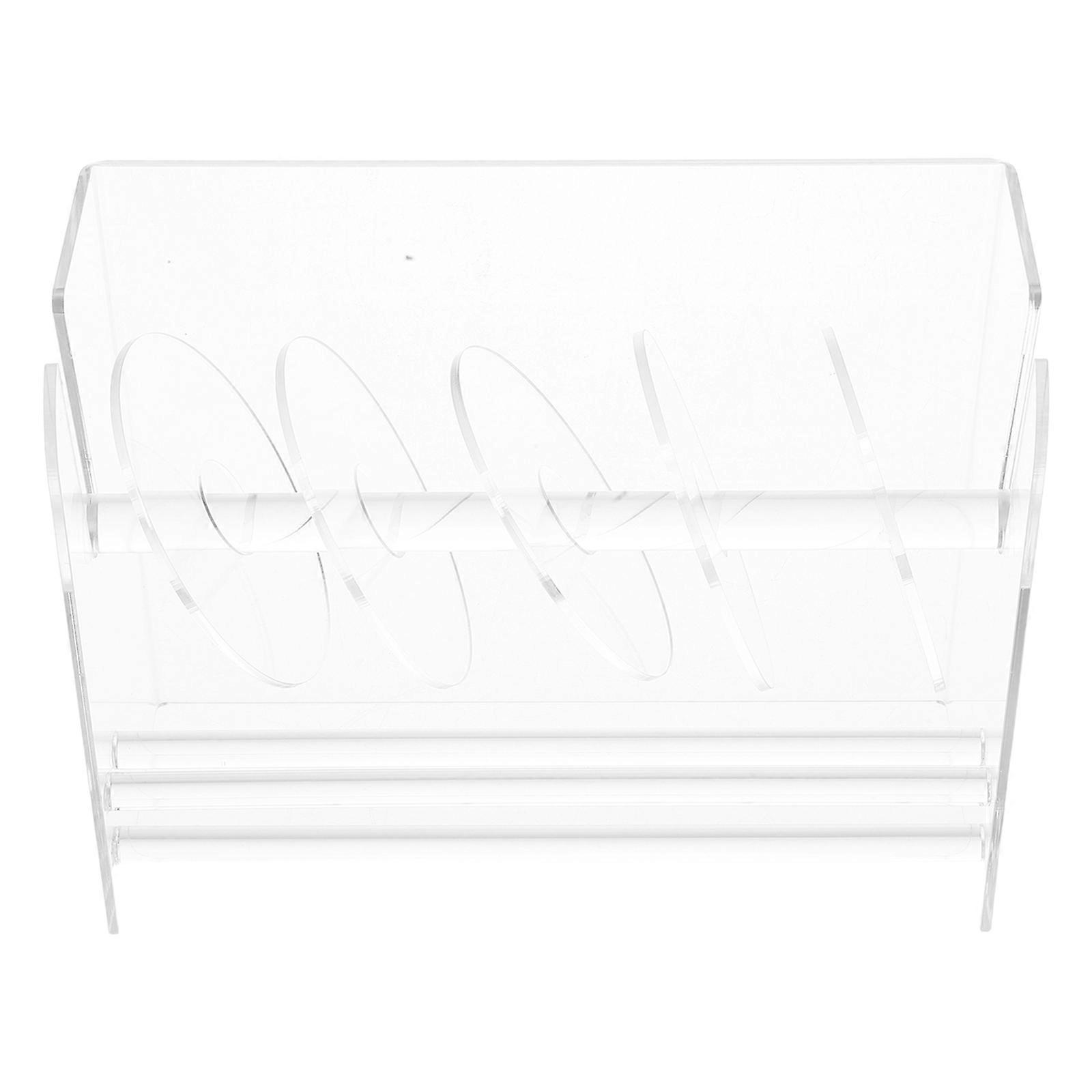 Office Label Dispenser Acrylic Adjustable 6 Disks Sticker Storage Holder