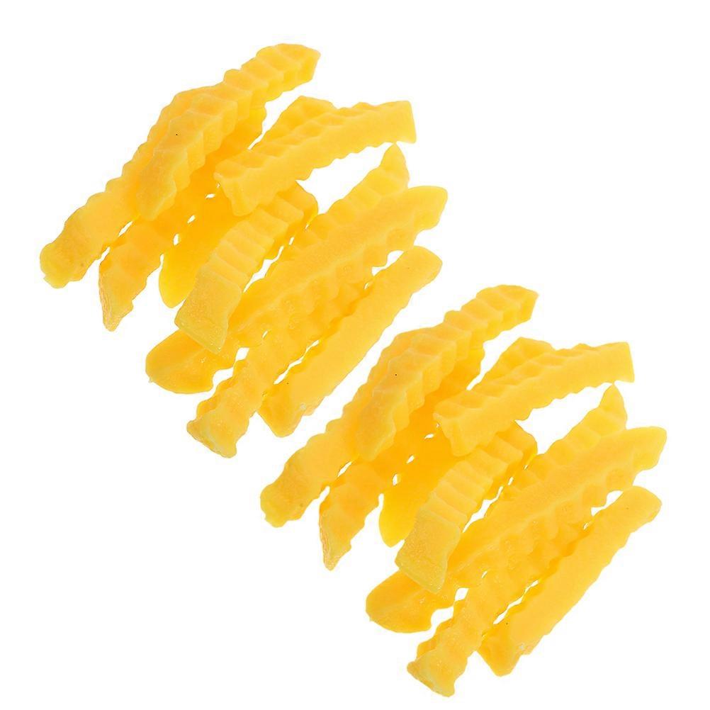 Fake French Fries Plastic Model for Display with 96Pcs Lifelike Potato Simulation