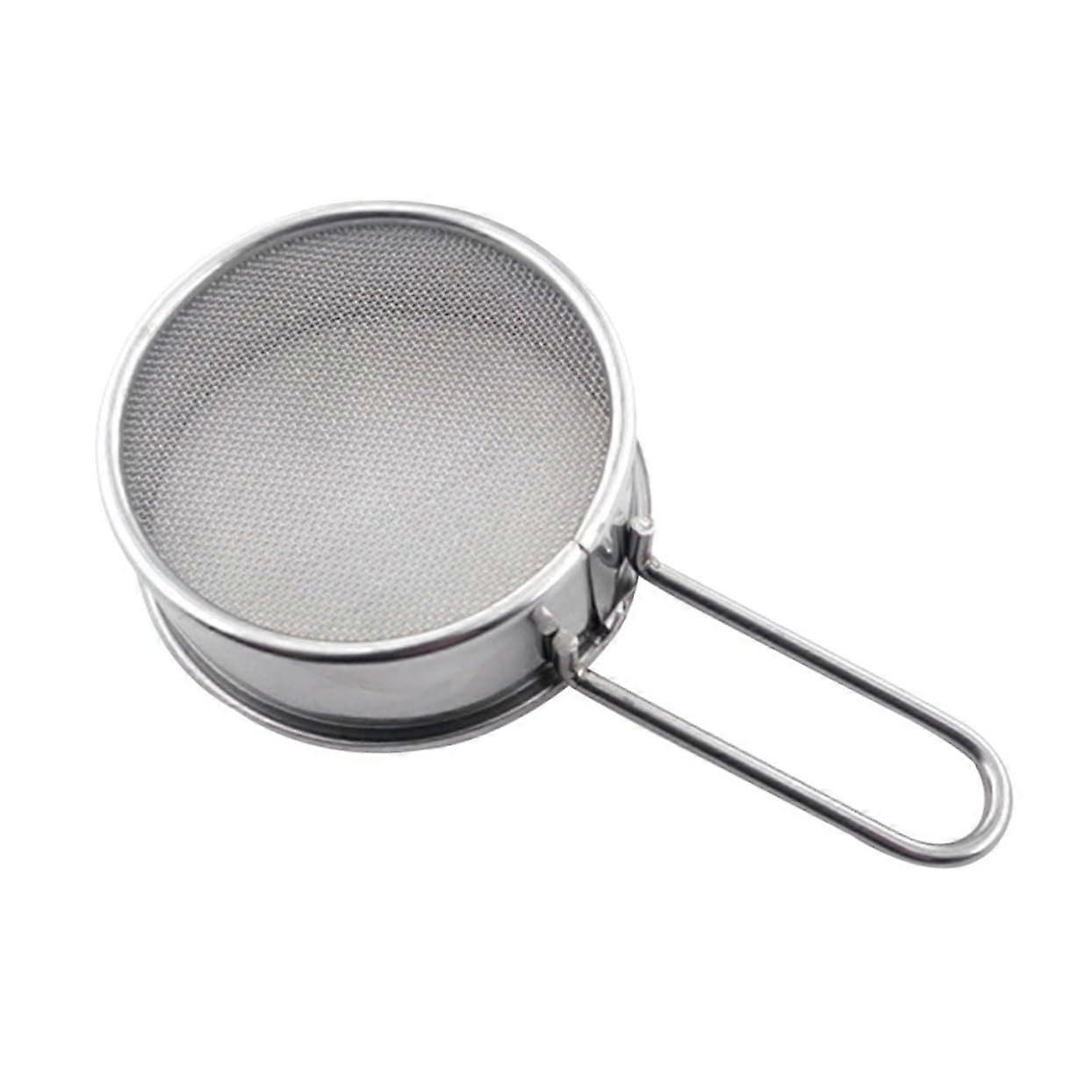 Stainless Steel Flour Sifter with Fine Mesh for Baking Bread, Cakes and Pastry, Easy to Clean