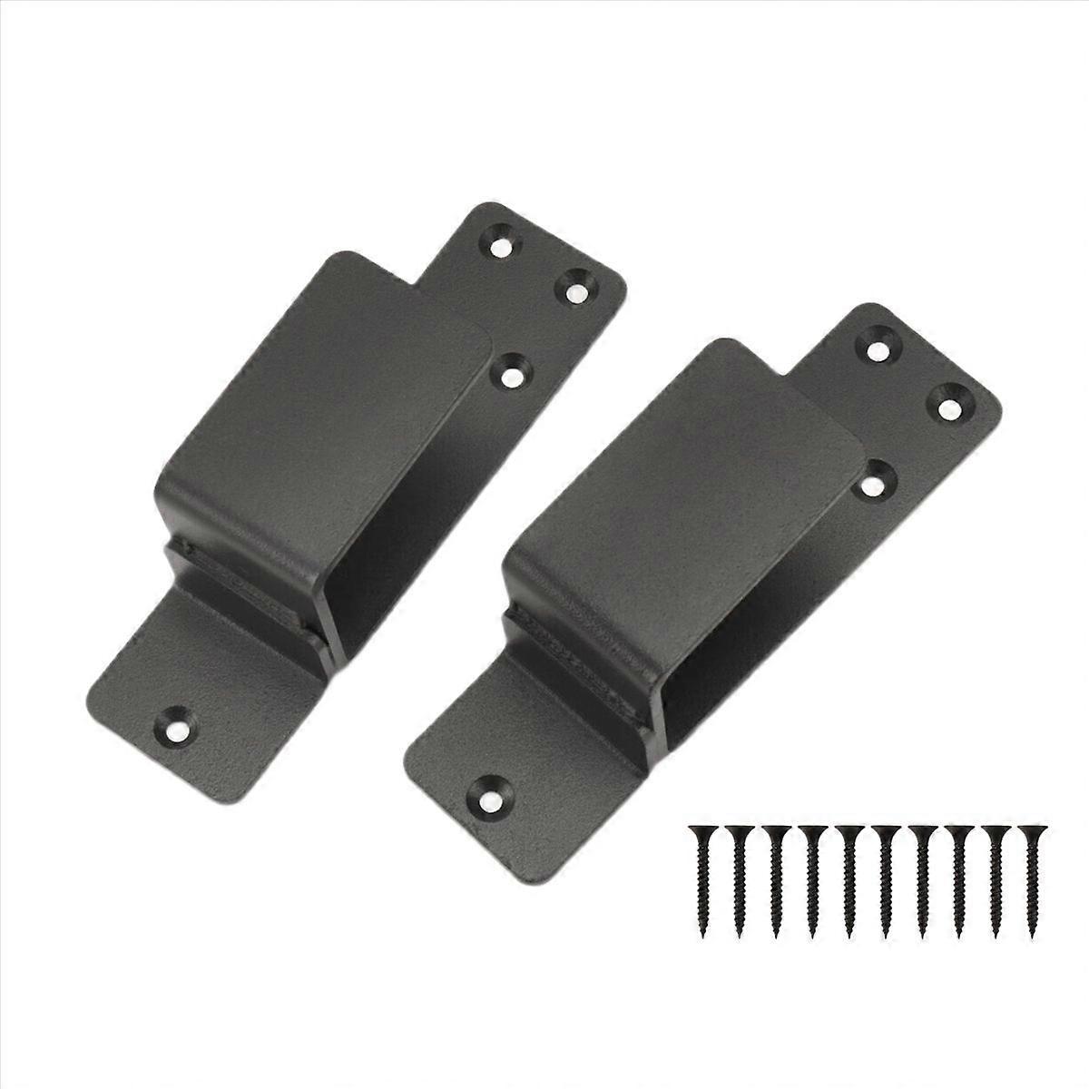 Door Brackets,2 Pack Drop Open Bar Holder for Home Security