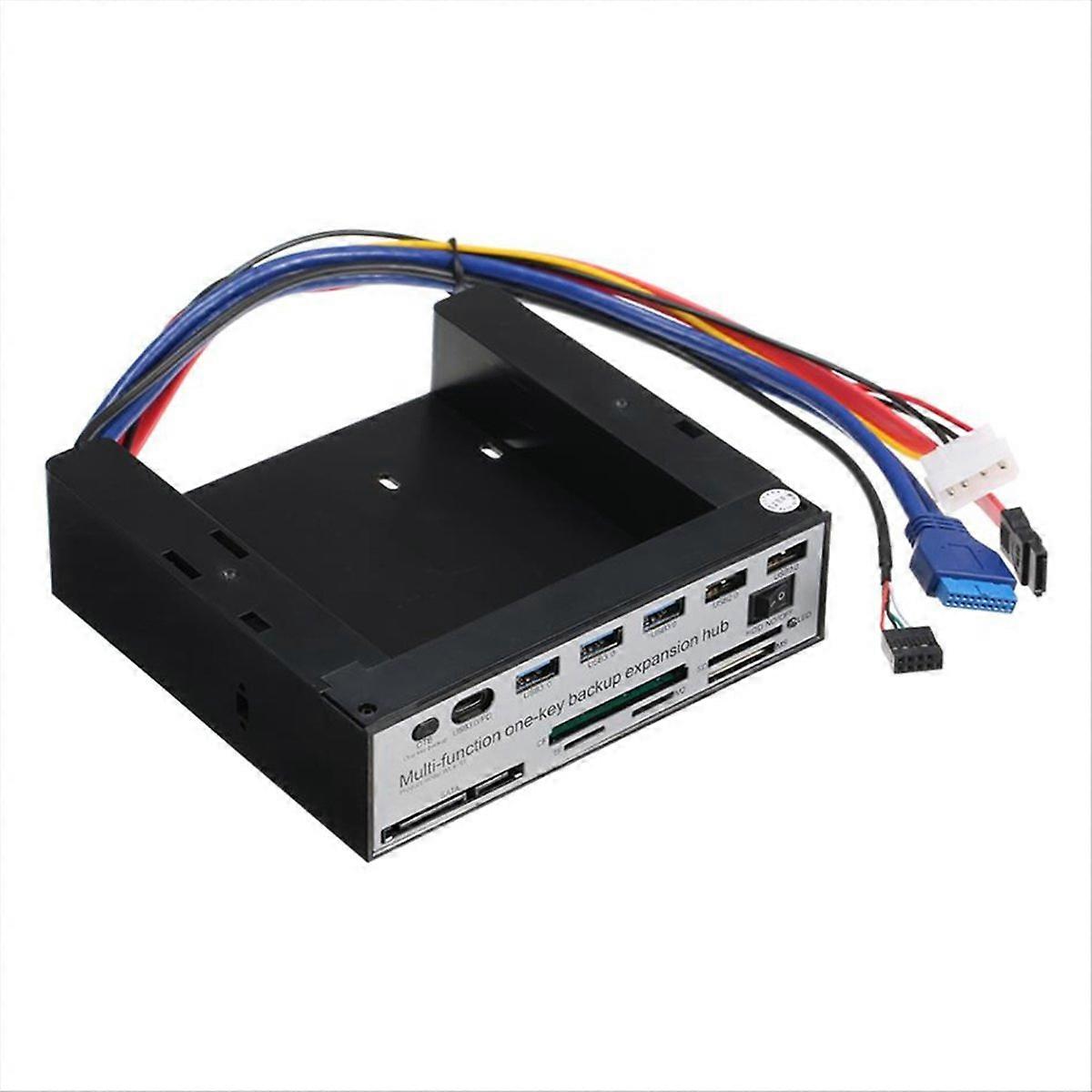 Hub de expansão do painel frontal de 5,25 polegadas com 3 portas USB3.0 2 USB2.0