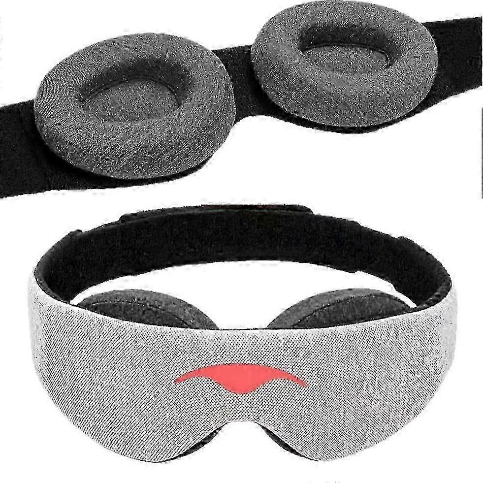 Zero Pressure Eye Mask for Travel, 100% Light Blocking, Manta Style, Comfortable