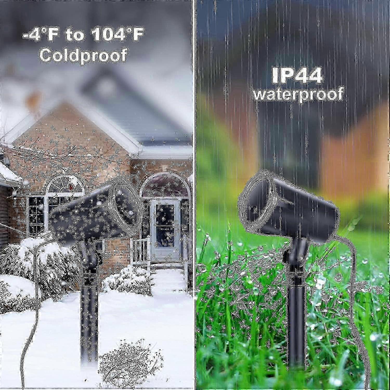 Christmas Outdoor Lights Projector - 3D Rotating LED Waterproof Pattern Lights