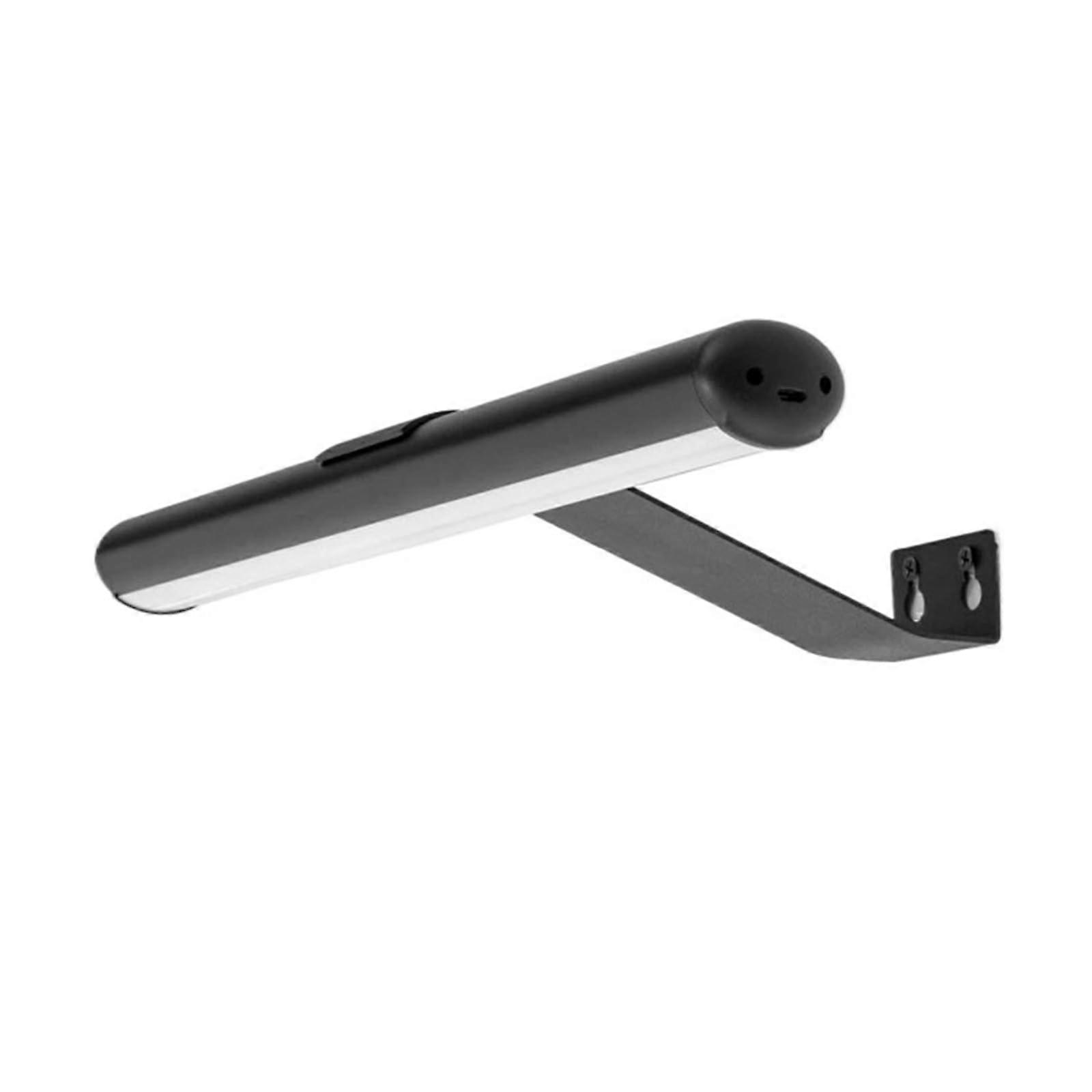 Wireless Picture Light LED Wall Lamp with Remote, USB Rechargeable, Modern Nordic Design Black 2000mAh