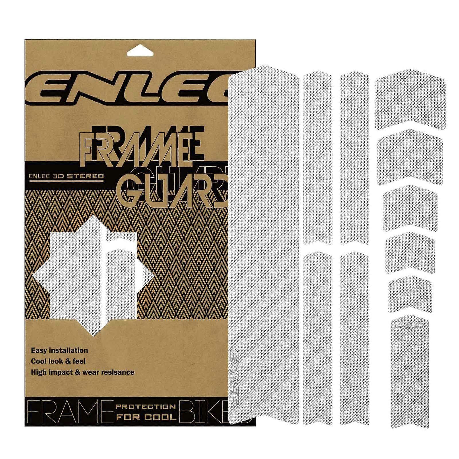 Bike Frame Protection Tape Clear Honeycomb PVC MTB Frame Protector Kit NonYellowing 11PCS