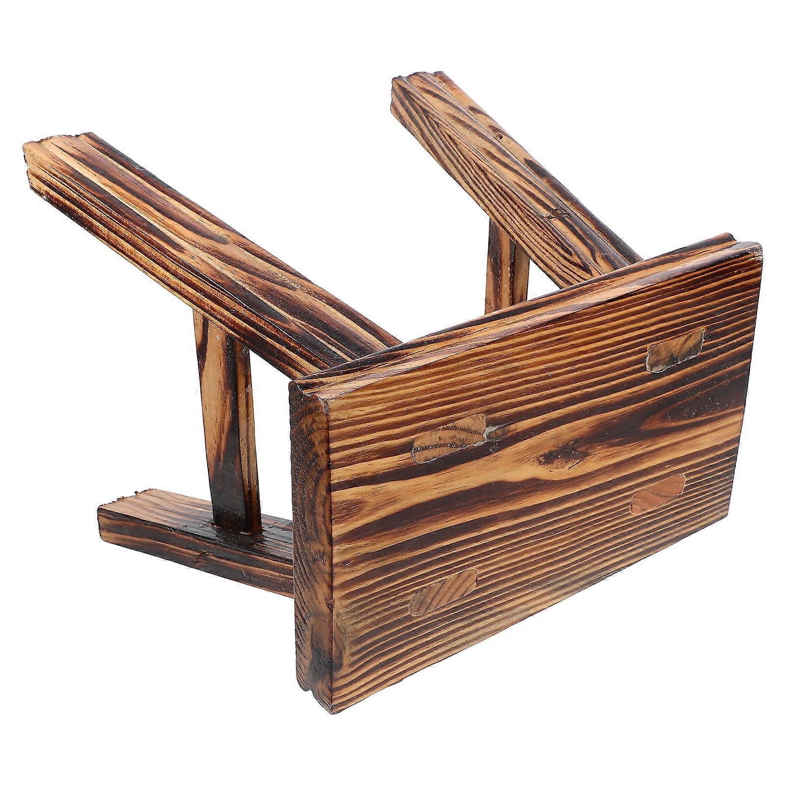 Wood Stool for Shoe Changing Stable Small Stool for Dorm Use