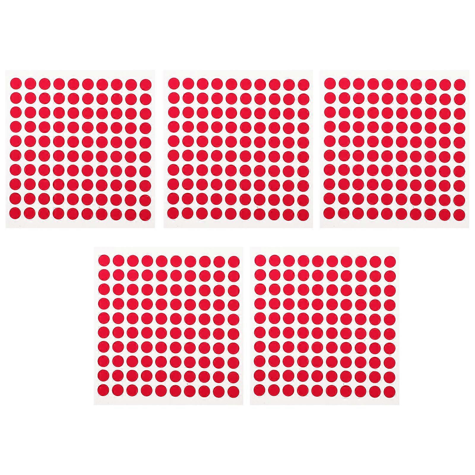 Nail Display Tape Red for Nail Art Display Stand 5Sets Double-Sided Tape