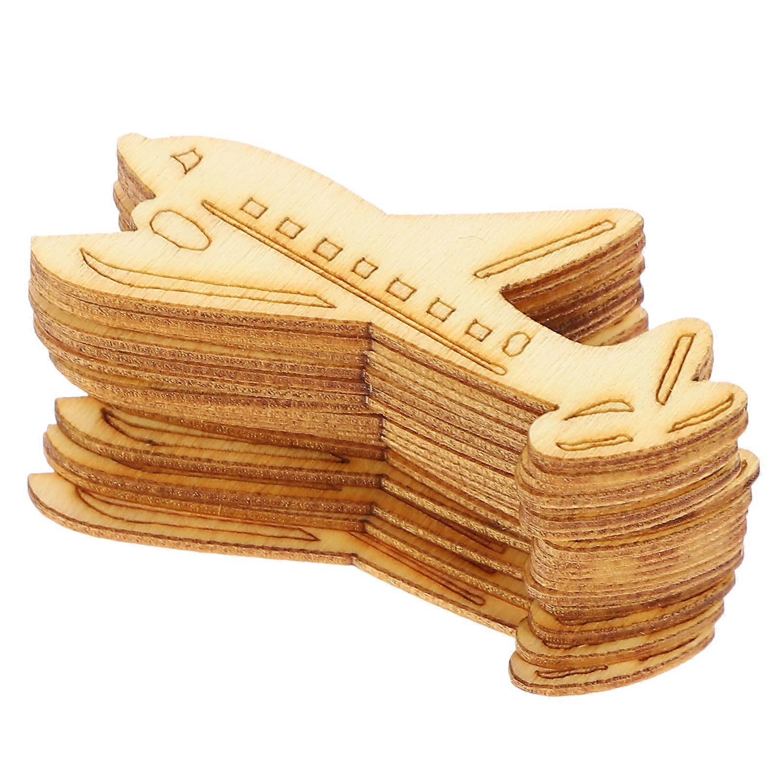 Wooden Slice DIY Doodle Crafts Creative Decor 40Pcs One Set