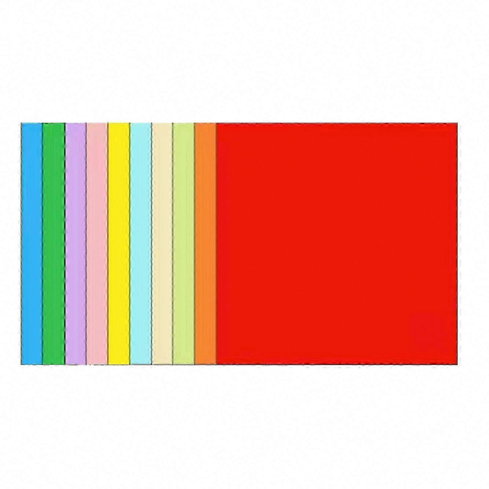 100 Sheets Paper Double Sided Color Square Paper Easy Fold Paper Folding Paper Cranes Scrapbook Paper 20cm