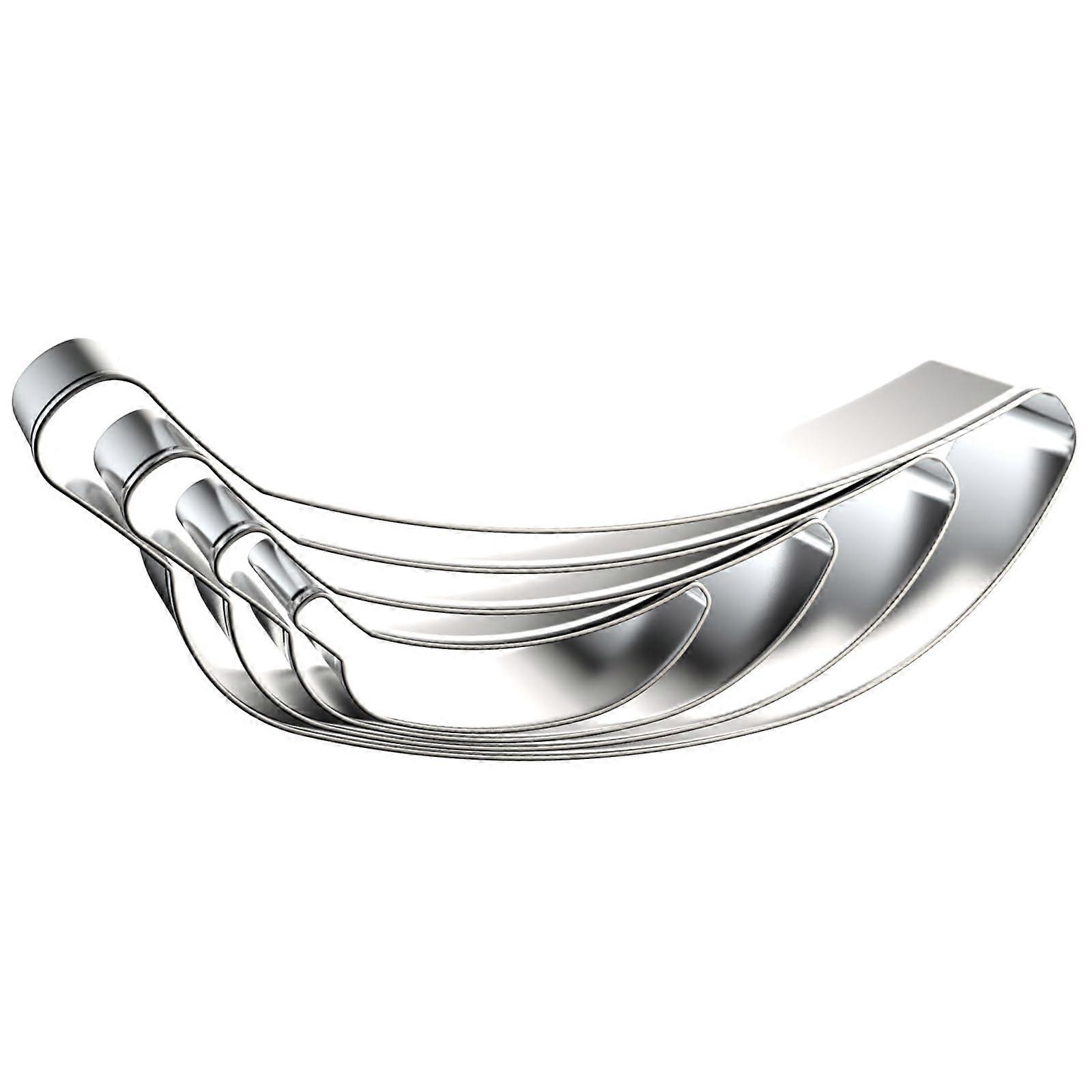Banana Cookie Cutter Set Stainless Steel 4 Sizes with Sharp Edge and Safe Rolled Edge for Baking